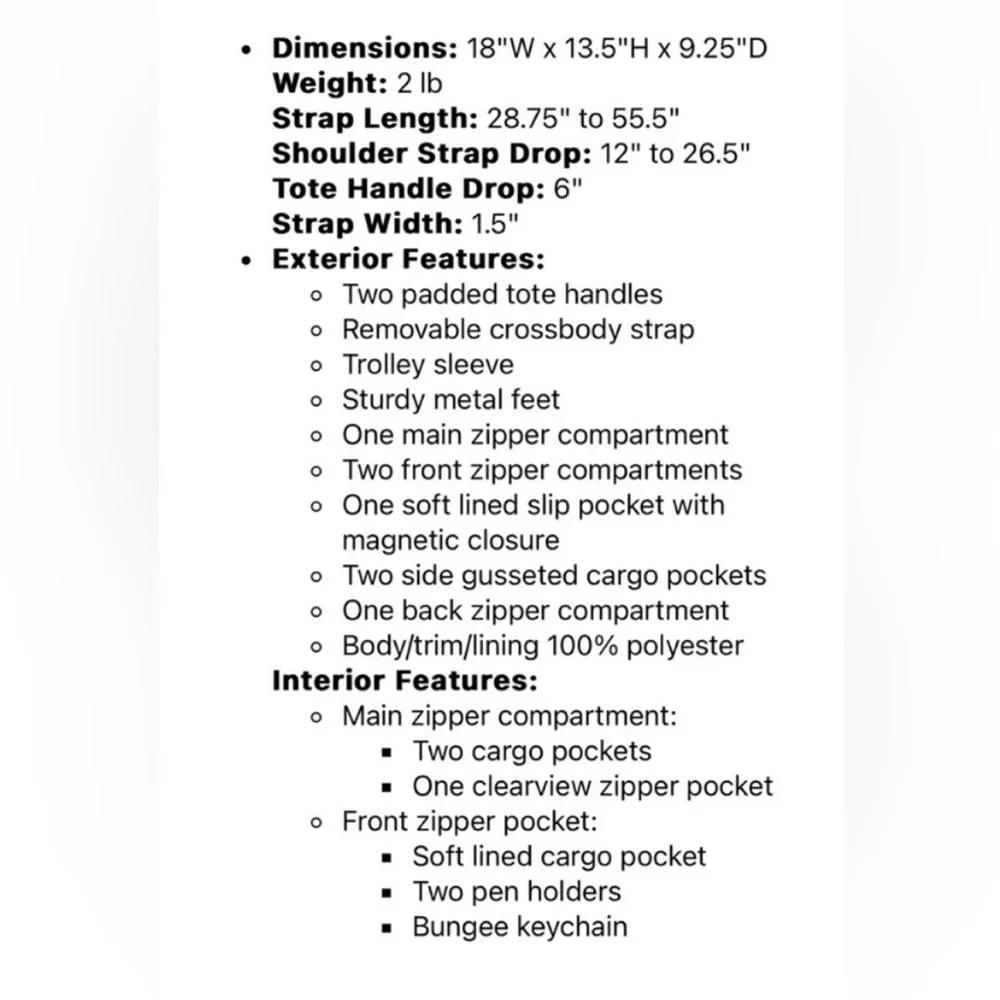 NWT Lug Drifter 2 Duffel Bag in Açaí Berry - Picture 10 of 10